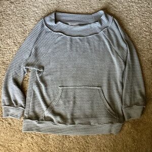 Waffle Knit Boutique Top Size L NWT